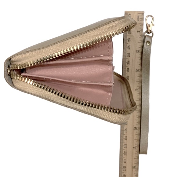 Minnie Mickey Mouse Wristlet Clutch Convertible Long Wallet Dusty Pink - Picture 7 of 16